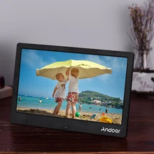 Andoer 12," Цифровая фоторамка 1366*768 EDP широкий угол обзора Поддержка музыки Видео Часы Будильник прокрутка Subtitle функция