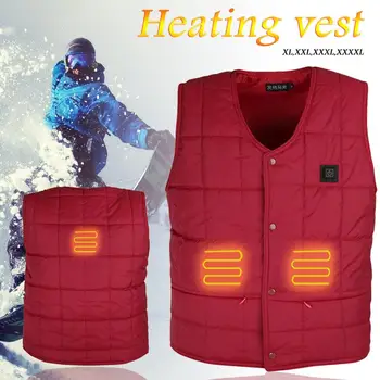

USB Charging Electric Vest Outdoor Riding Ski Fishing Electronic Heating Vest Jacket Warm Safe High Temperature Clothing