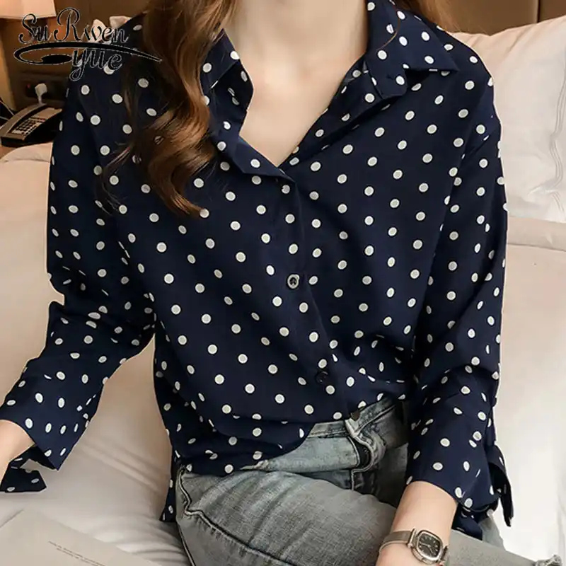 blusas de lunares 2018