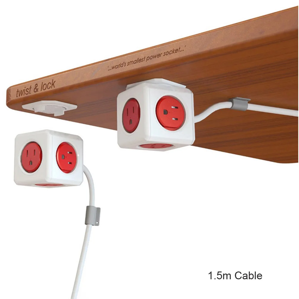 Allocacoc Smart US Plug power Strip cube USB 5 розеток адаптер для путешествий многоразовый