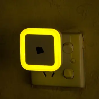 

LED Sensor Night Light Mini Square Control Light Novelty Square Bedroom Lamp For Baby Gift EU US Plug Romantic Night Lights