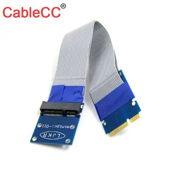

10pcs/lot CY Flexible Mini PCI Express PCI-e Mini Card Extender 52pin Male to Female Extension FFC Cable