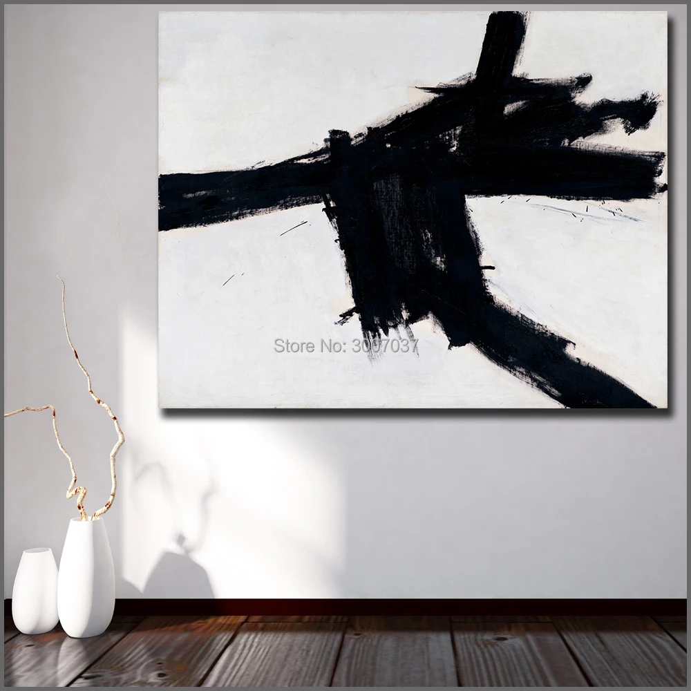 Большой размер картина маслом Franz Kline Buttress 1956 настенная живопись холст картины