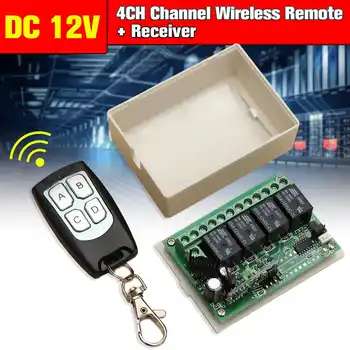 

433mhz Transmitter Receiver Arrival for DC 12V 4CH Small Channel Wireless Remote Control Radio Switch 200m High Sensitivity