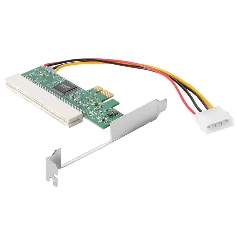 PCI-Express на PCI карта адаптера PCI-E X1/X4/X8/X16 слот с 4 Pin Мощность кабель карточная игра