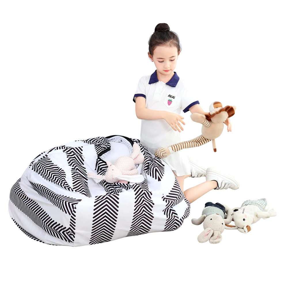 Stuffed Animal Storage Bean Bag Chair Portable Kids Toy Storage Bag Modern Creative Storage Play Mat Clothes Organizer Tool Stuffed Animal Storage Bean Bag Chair Portable Kids Toy Storage Bag Modern Creative Storage Play Mat Clothes Organizer Tool