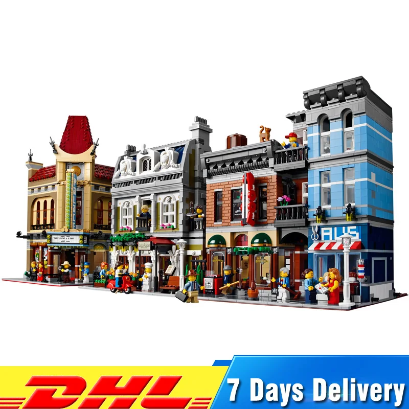 

IN Stock Street View Series Compatible LegoINGlys 10232 10243 10197 Model Building Blocks Bricks Educational Kids Toys Gifts