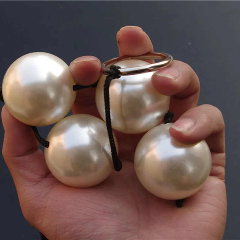 Large 4 Pearl Beads Anal Plug Ball Anus Buttplug Lesbian Gay Woman Adult Games Sex Toys Vaginal Shrink Yin Big Smart | Красота и