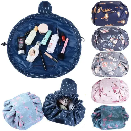 

Toiletry Bag Lazy Makeup Bag Quick Pack Waterproof Travel Bag Drawstring Storage