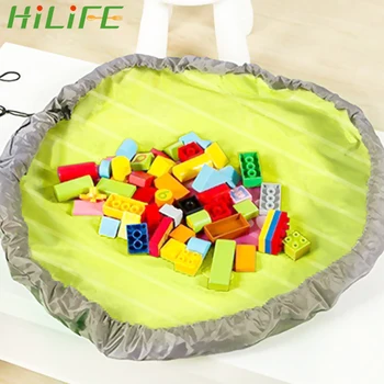 

HILIFE Picnic Mat With Drawstring Rope Kids Toy Storage Bag Play Mat For Lego Toys Organizer Bin Box Cover Quick Arrange Tool
