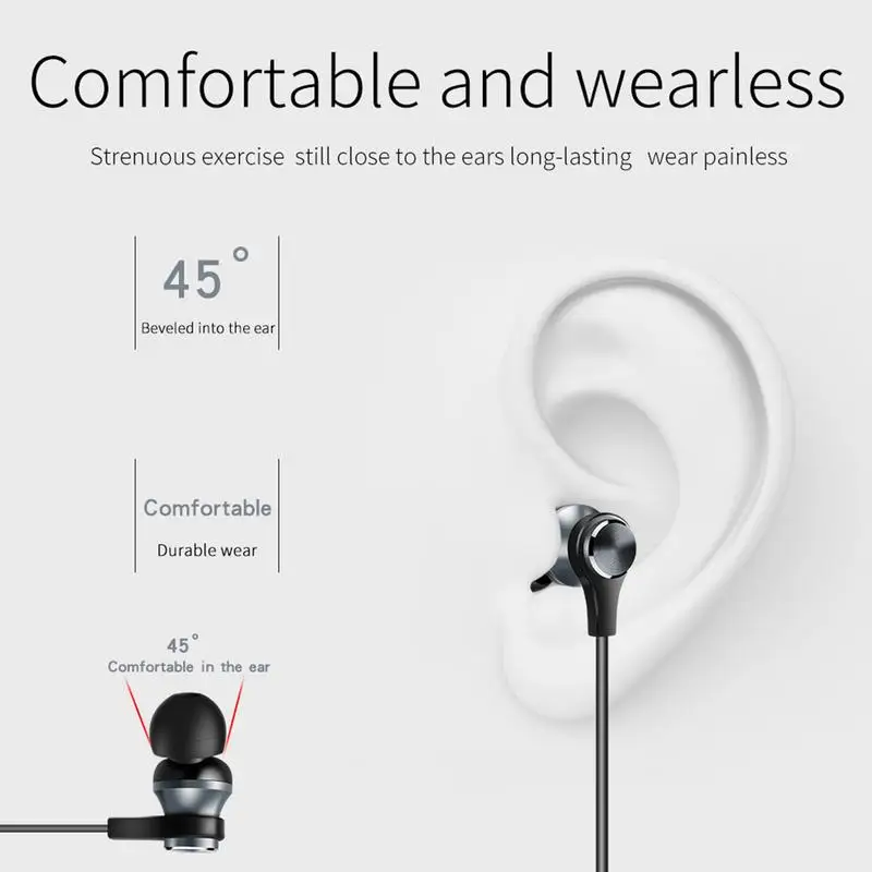 Bluetooth наушники спортивные 5 0 водонепроницаемые удобные беспроводные для