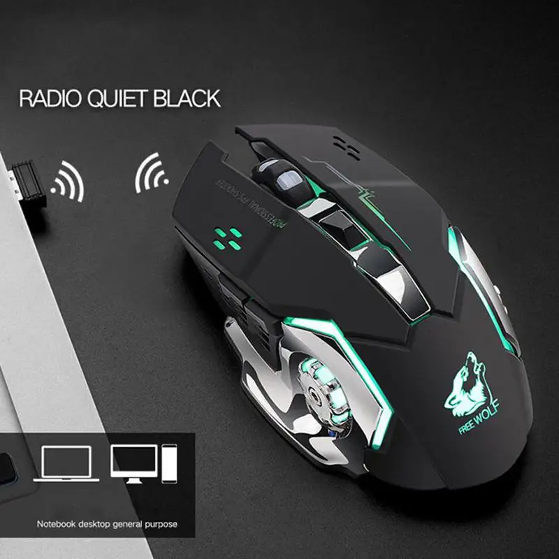 EastVita перезаряжаемая X8 беспроводная Бесшумная светодиодная подсветка USB