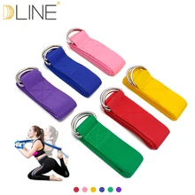 Регулируемый спортивный растягивающийся ремень с d-образным кольцом для тренажерного зала, талии, ног, фитнеса, йоги