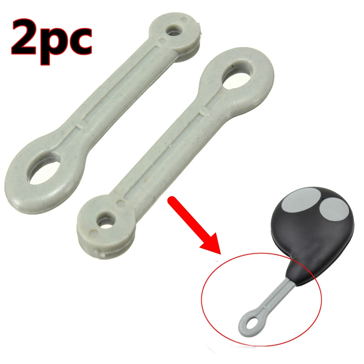 

Audew 2x Remote Key Fob Ring Rubber Strap Loop For Cobra Alarm 2 Button Remote Key Fob