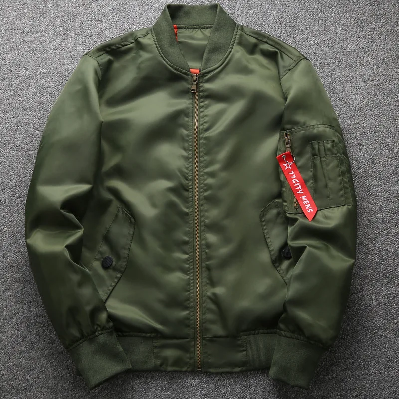 Bomber Green Vol Zipper Grand 6xl Hommes 1 Baseball 2018 D'hiver Taille Black Air army M Force Vestes Manteaux blue Ma Militaire Veste ORxwCAq