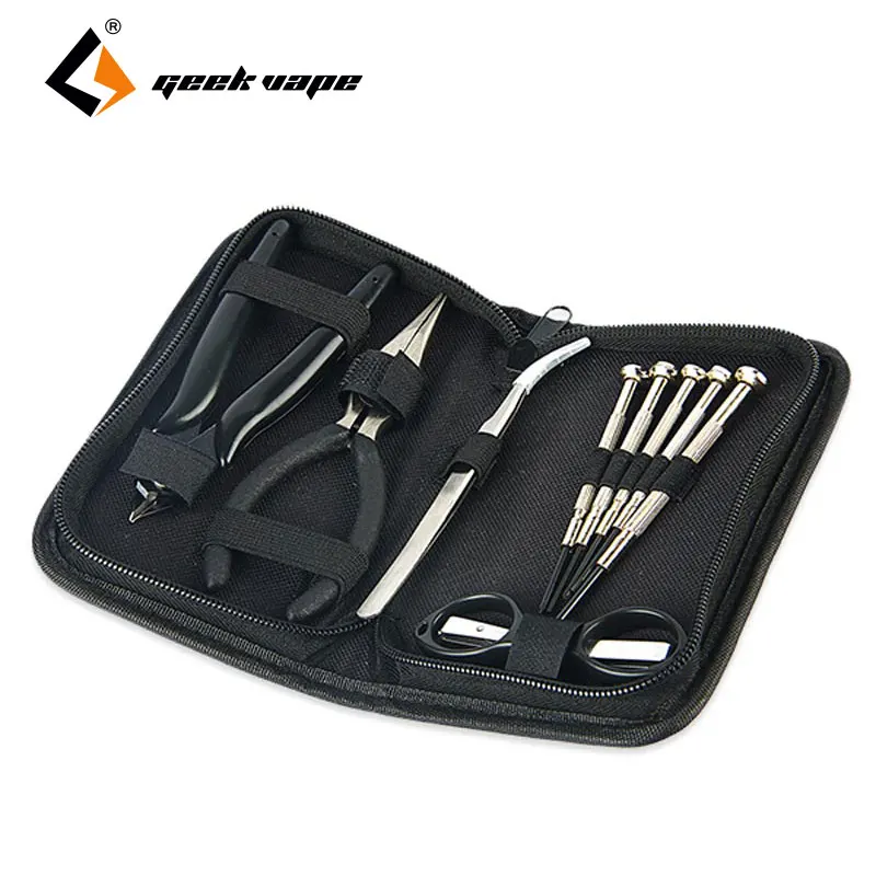 

GeekVape DIY Tools Accessory Mini Kit with Coil Pliers / 5 Screwdrivers Portable E-cigarette Vaping Tools with Carring Case