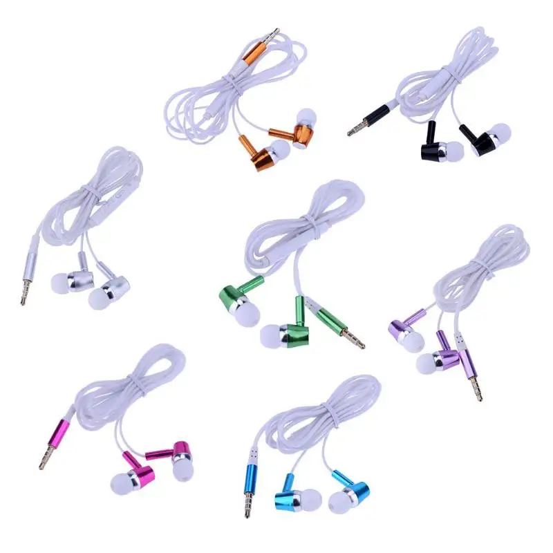

Metal Shell Luminous Wired In-Ear Earphone Earbud with Wire Control Mic