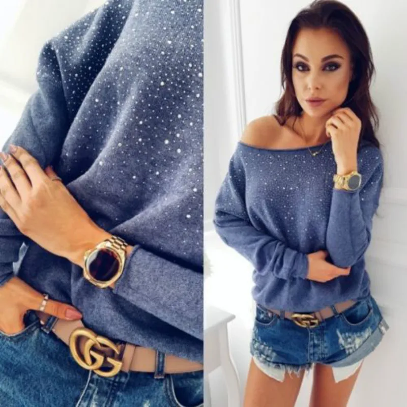 

Fashion Diamond Loose Long Sleeve O-neck Sweater 2019 New Fashion Women Cardigan Knitted Sweater Jumper Outwear Coat Knitwear