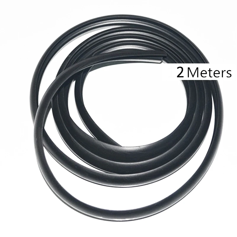 Car Black Rubber Seal Under Front Windshield Panel Sealed Trim Moulding Strips
