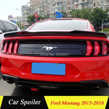 

For Ford Mustang 2015 high quality ABS primer spoiler rear trunk wing spoiler For Ford Mustang 2017 2016 2018
