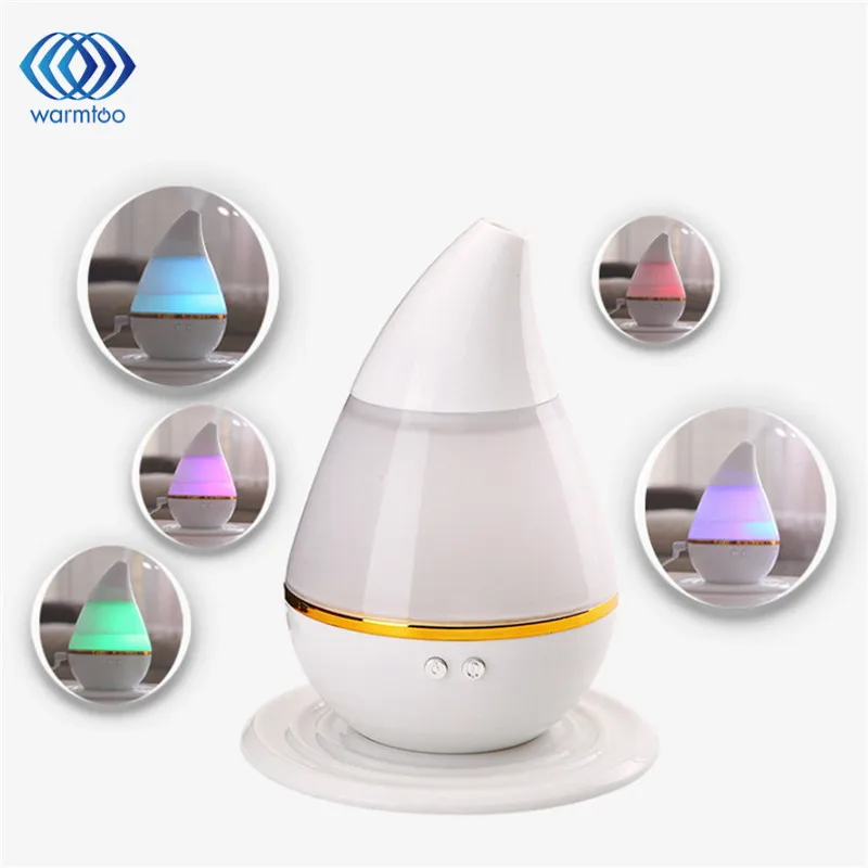 

250ml Ultrasonic Aroma Humidifier 7 Color LED Light USB Air Aromatherapy Essential Oil Diffuser