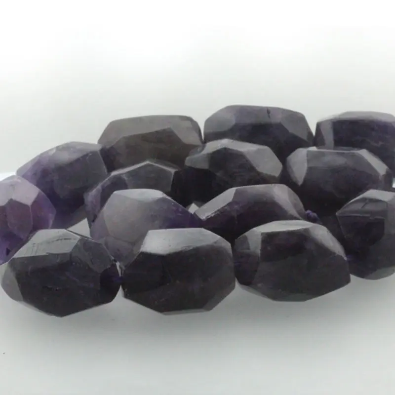 Fashion 15&quot Natural Gem stone Faceted Nugget Dark Freeform Spacer Beads 15-22mm DIY | Украшения и аксессуары