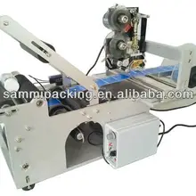 Новейшая MT-50D Полуавтоматическая круглая машина для маркировки бутылок с кодировщиком данных