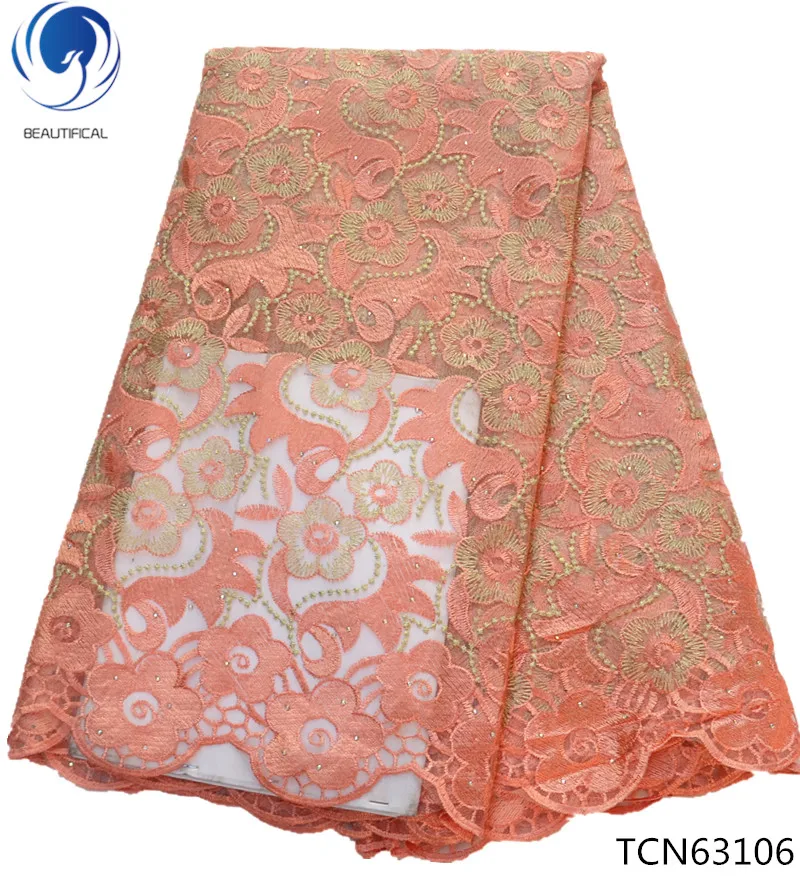 

BEAUTIFICAL lace fabric for dress african net lace fabric wholesale lace fabric market in dubai 5yards/lot women clothes TCN631
