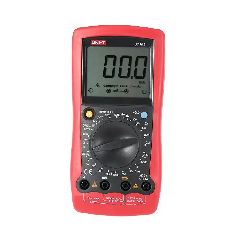 

UNI-T UT105 Automotive Car Meter LCD Handheld Digital Multimeter AC DC Voltmeter Tester Current Voltage Instrument