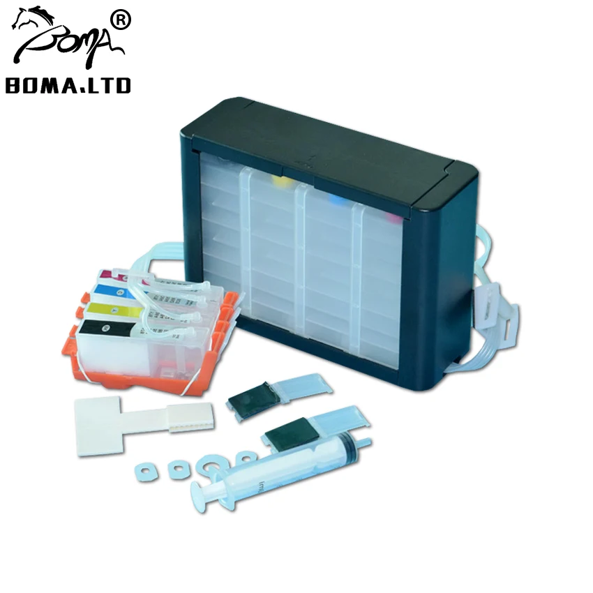 

4 Color/Set Continuous Ink Supply System For HP 920 Ciss For HP Designjet 6000 6500 6500A 7000 7500 7500A Printer
