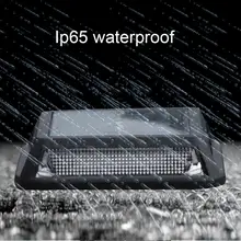 2 шт. 12 Светодиодный уличный водонепроницаемый Солнечный садовый светодиодный светильник для дома лестницы ступеньки балкона пол ноги настенный светильник украшение маленький уличный светильник