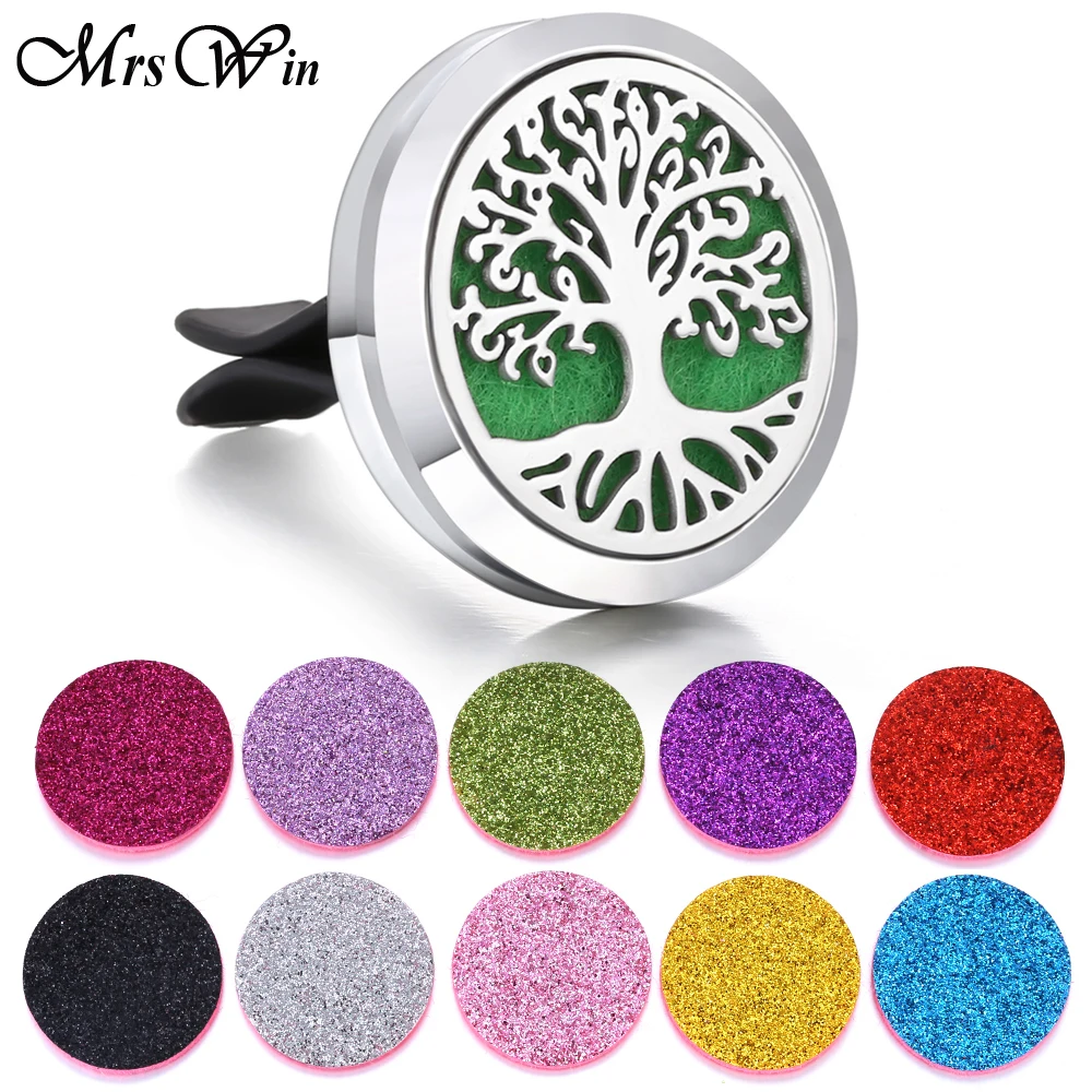 Tree of Life Aromatherapy Car Diffuser Stainless Steel Car Air