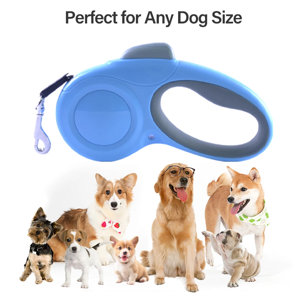 

Pet Automatic Extending Traction Rope 3 Meters Dog Leashes for Walking Leash with Handle Retractable Dog Training Leash