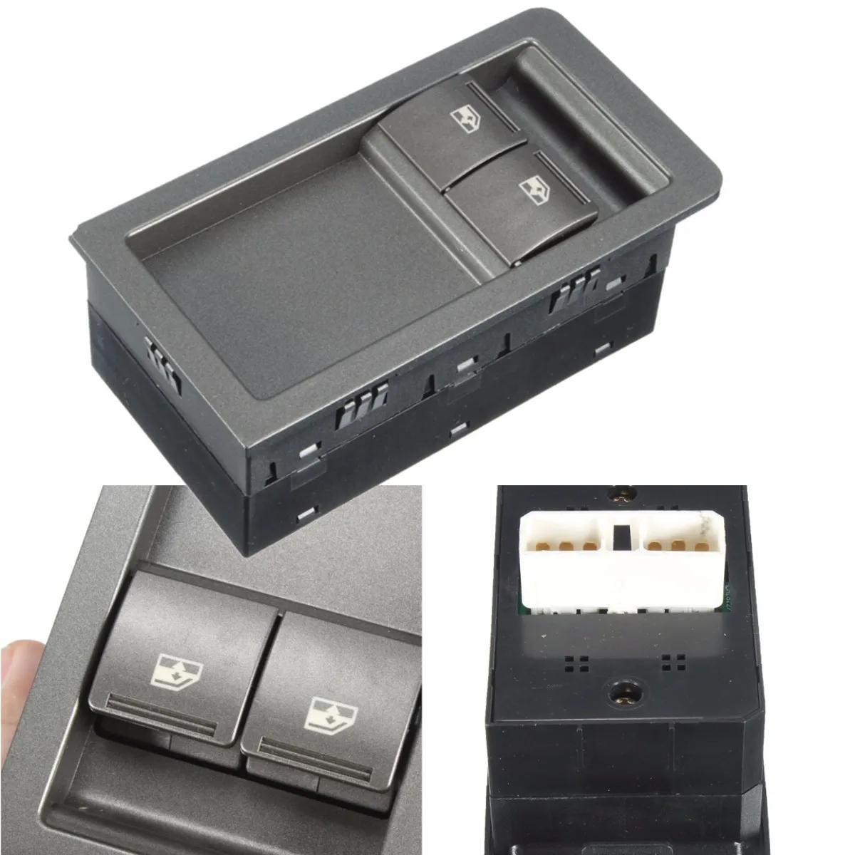 

2 Button Grey Electric Window Master Switch 92111644 For Holden Commodore VY VZ 2002 2003 2004 2005 2006