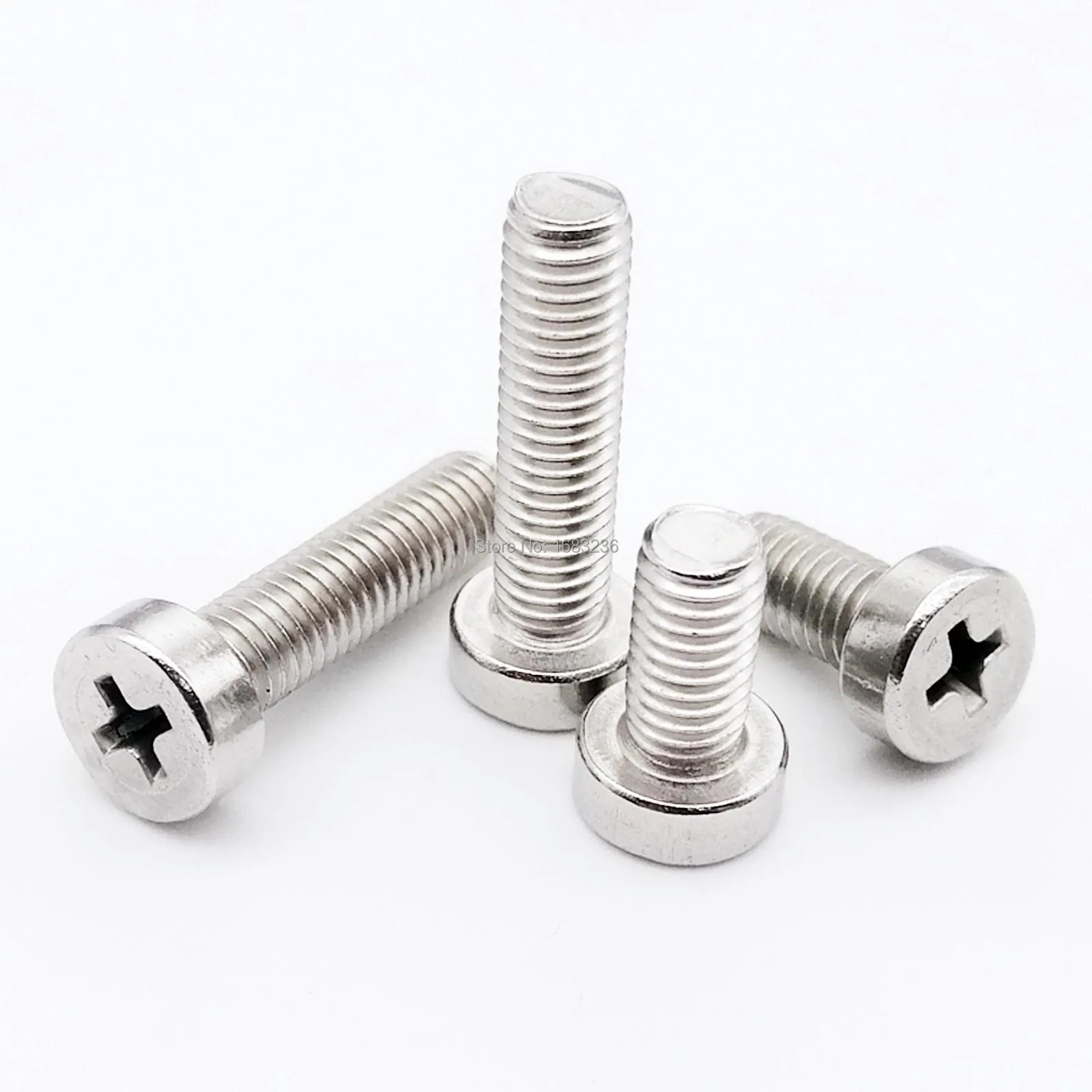 Pan Round Head Phillips Machine Screws Bolts 304 A2 Stainless Steel M5*6-100mm 