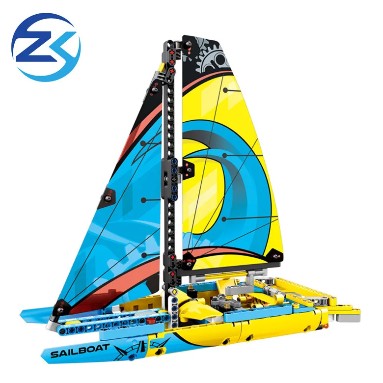 

SD7000 370pcs Technology Series Sailboat 2 In 1 Model Building Block Set Toy For Children Christmas Gift Compatible With Legoing