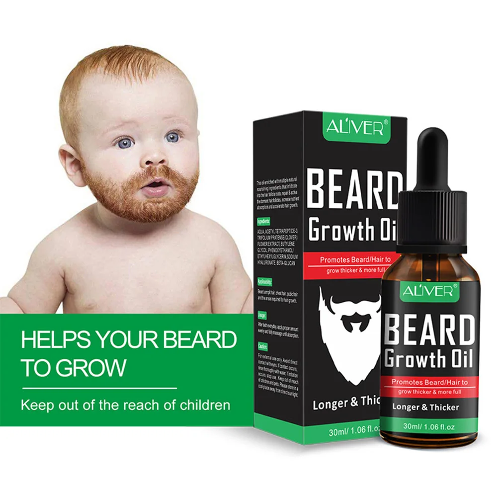 ALIVER для мужчин, Усилитель роста бороды, питание для лица, усы, средство для формирования бороды, средство для ухода за бородой, 30 мл