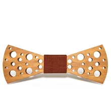 12*4,6 модные геометрические Личность Повседневная деревянный галстук хлопок галстук-бабочка в клетку, полый пористый галстук-бабочка