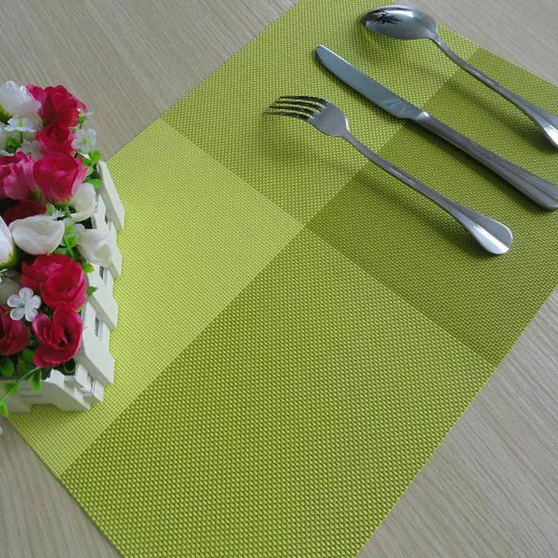 طاولة طعام الحصير PVC الطعام مفرش طاولة الجدول اكسسوارات الديكور أوروبا نمط المطبخ أداة غير زلة الحرارة سادة العزل