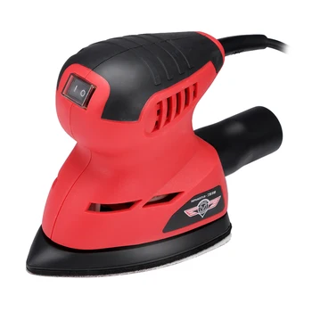 

125W Electric Detailing Mouse Sander Auto Polishing Machine Sanding Sander Strong Dust Tube Portable Power Tool Woodworking Tool