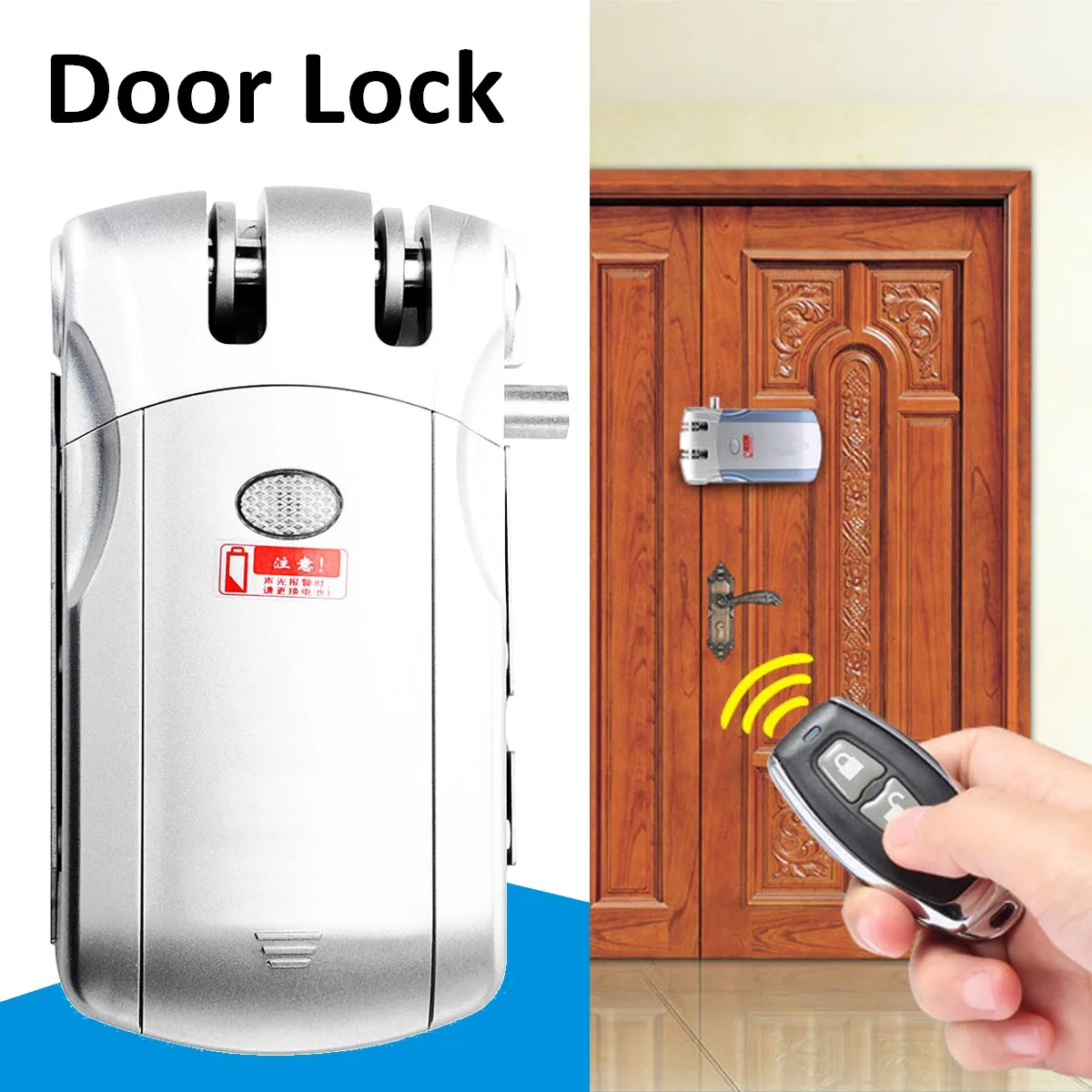 

Remote Control Anti-theft Door Lock Smart Lock Home Wireless Security Access System Set Keyless Door Lock