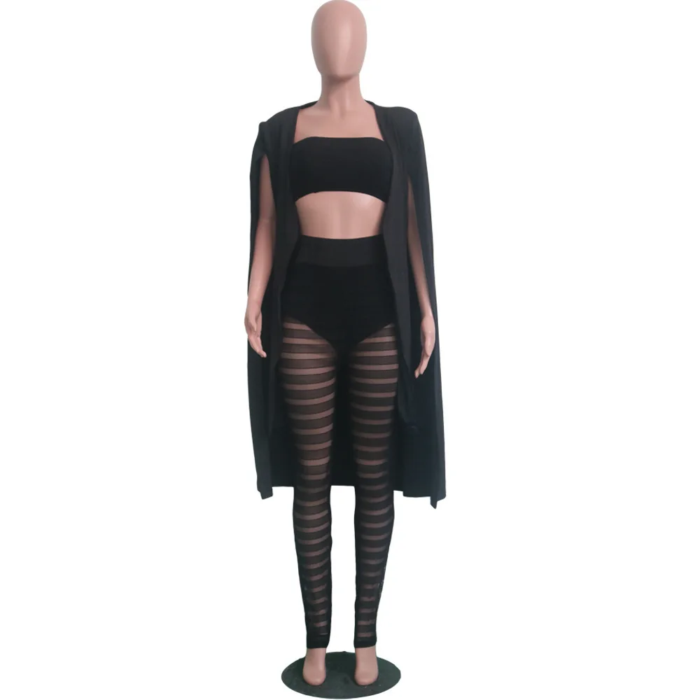 

Women's Cape Blazer Solid Top Fashion Maxi Long Outwear