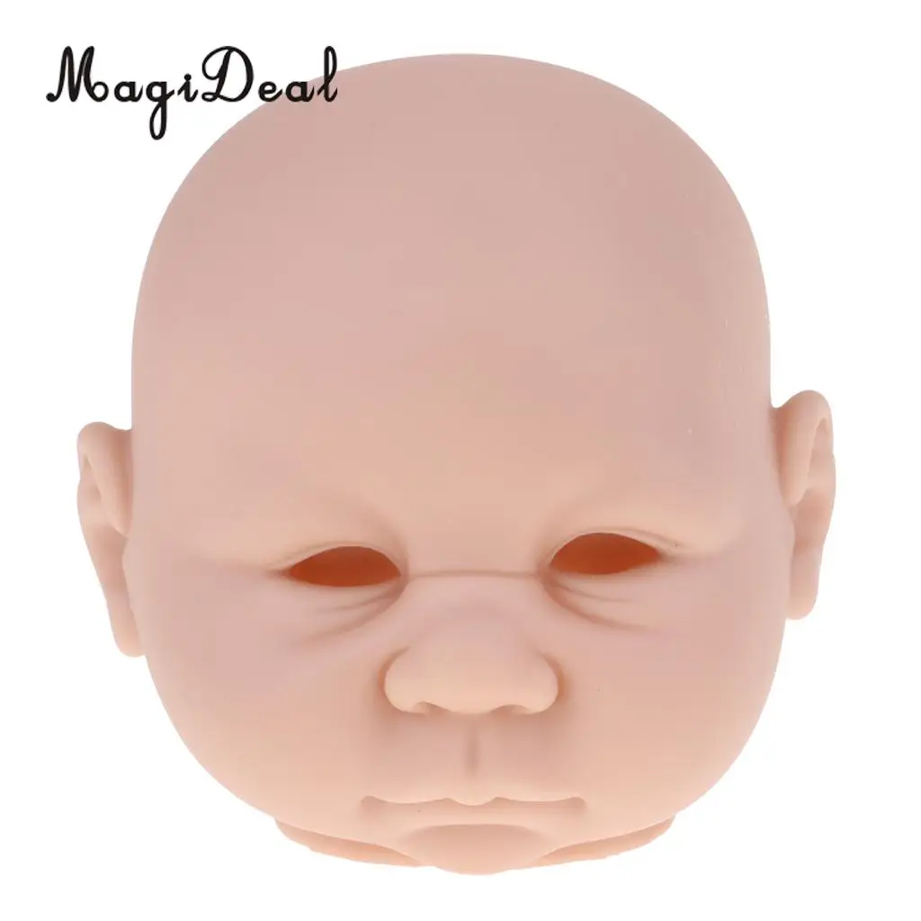 20 дюймов Reborn наборы винил неокрашенные куклы голова лепить новорожденного ребенка головы формы скульптура нормальный тон кожи