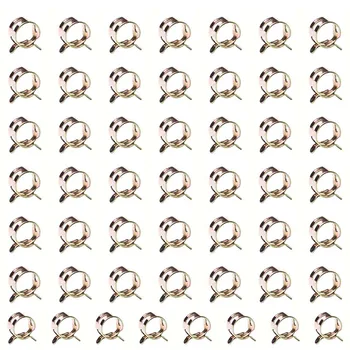 

50pcs 6mm 65Mn Car Spring Steel Spring Clip Fuel Oil Line Silicone Vacuum Hose Clamps High Quality Auto Spring Clip