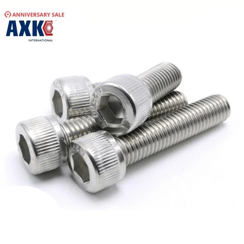 Free Shipping 10pcs/Lot Metric Thread DIN912 M8x110 mm M8*110 304 Stainless Steel Hex Socket Head Cap Screw Bolts | Обустройство дома