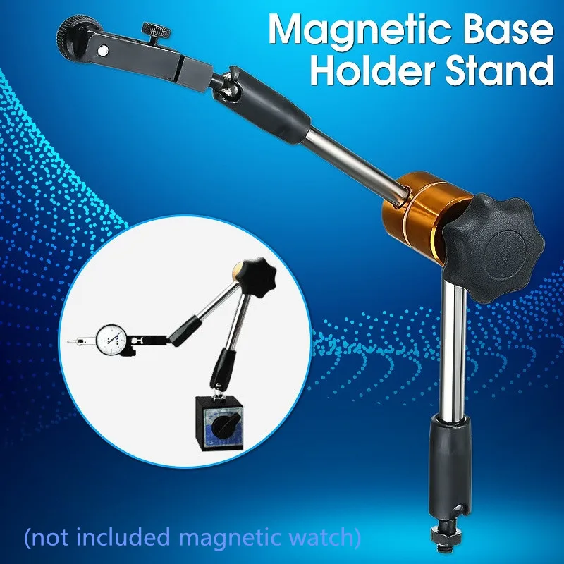 

Universal Stable Dial Test Indicator Magnetic Holder Flexible Metal Base Stand Gauge Caliper Measuring Tools
