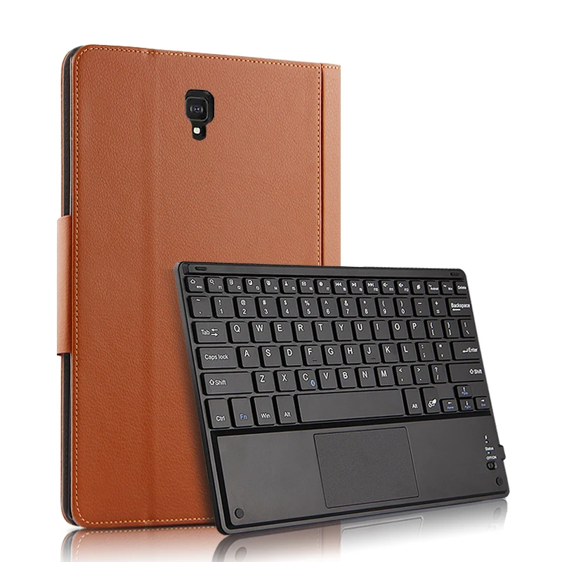 Funda para Samsung Galaxy Tab S4 10,5 SM-T830 T835 T837 teclado Bluetooth funda protectora de cuero PU Tab S4 10,5