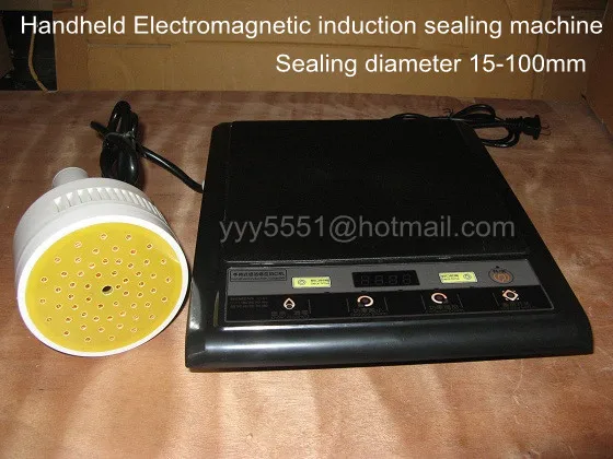 20-100MM Portable Electromagnetic Glass Jar Induction Aluminium Foil Sealing Machine Induction Cap Sealer 500E