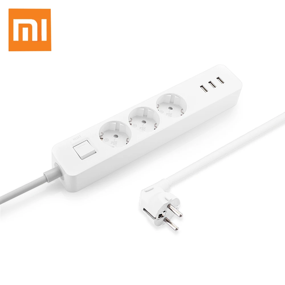 875.98 руб. |Оригинальный Xiaomi Mi стандарт ЕС розетка питания Электрический адаптер ЕС вилка 1,4 м провод 3 порта + 3 USB 3.1A Макс выход для ЕС BR RU-in Умный пульт управления from Бытовая электроника on Aliexpress.com | Alibaba Group