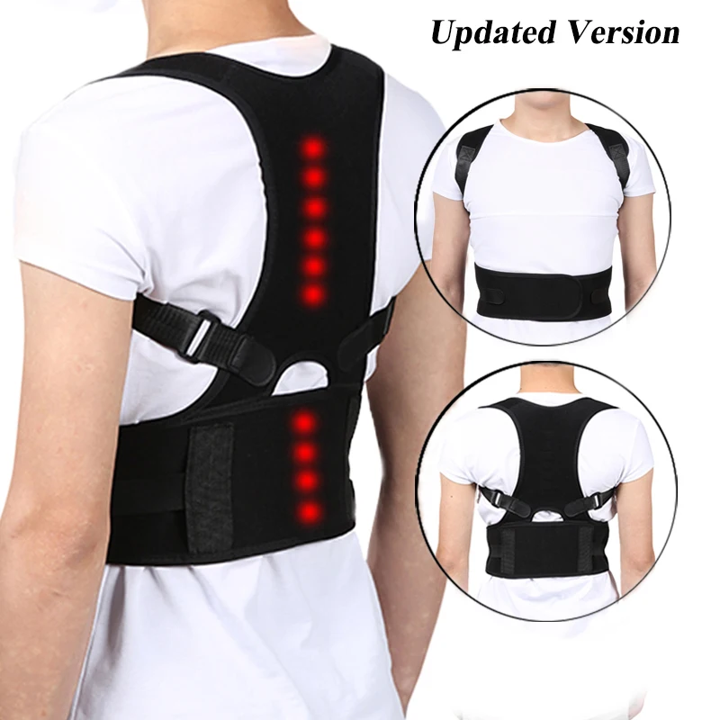 New Version Adjustable Magnetic Therapy Back Posture Corrector Brace Shoulder Back Support Belt Shoulder Posture For Unisex New Version Adjustable Magnetic Therapy Back Posture Corrector Brace Shoulder Back Support Belt Shoulder Posture For Unisex